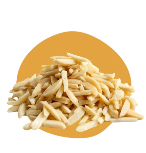 Amandes blanchies en bâtonnets